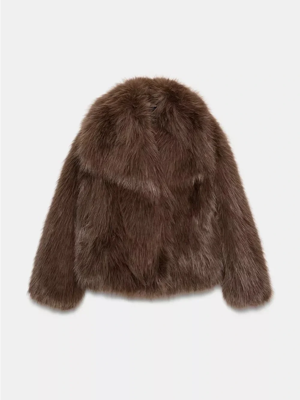 Zara COLLECTION FAUX FUR SHORT COAT - Picture 1 of 3